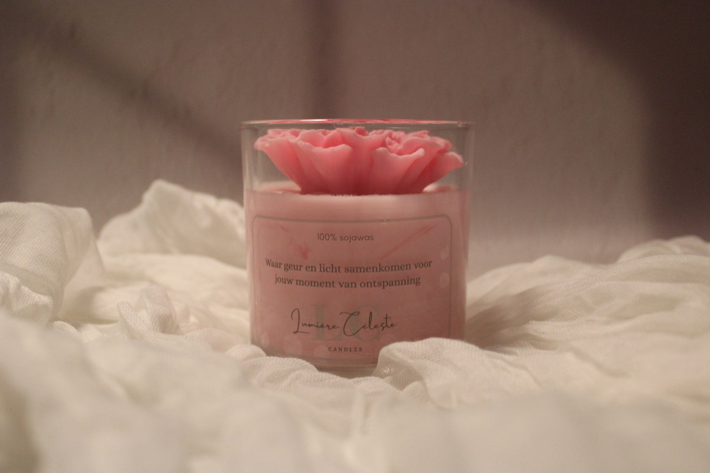 Fleur de marbre rose