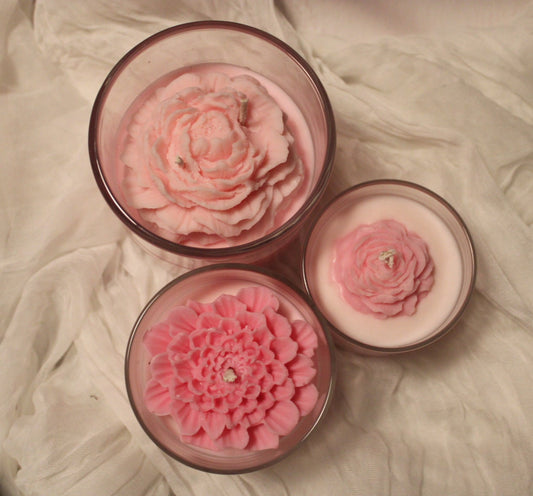 Fleur de marbre rose