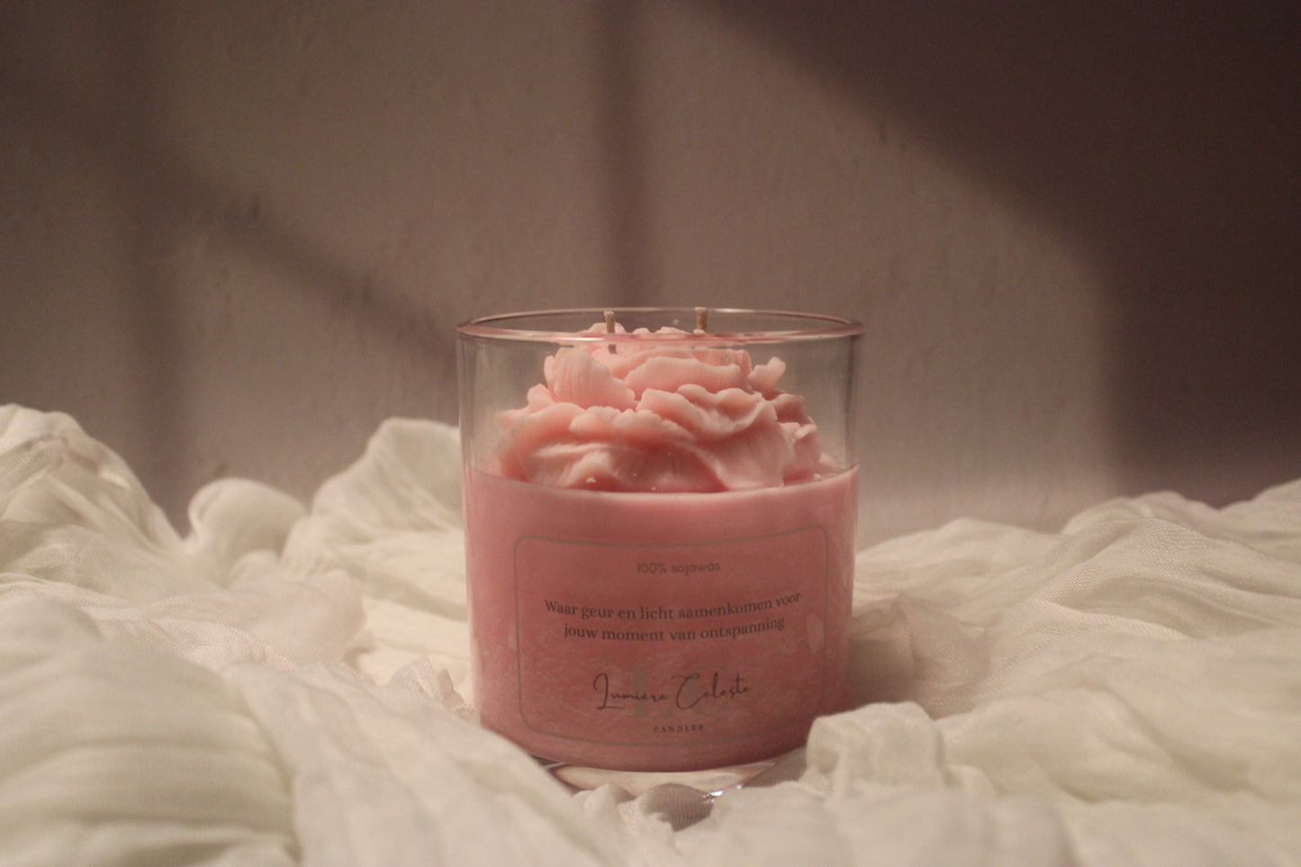 Fleur de marbre rose