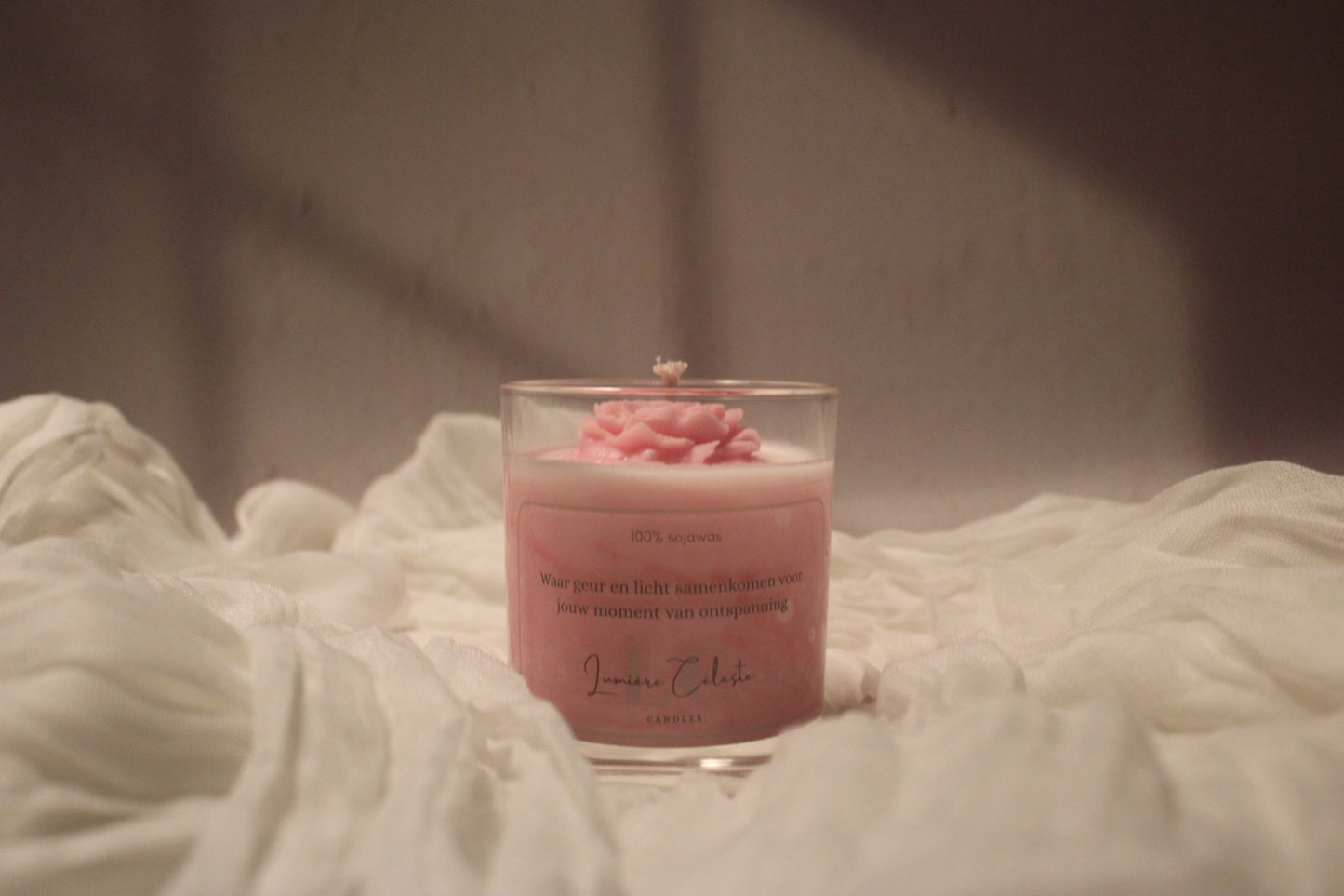 Fleur de marbre rose