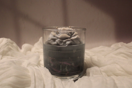 Fleur de marbre noir