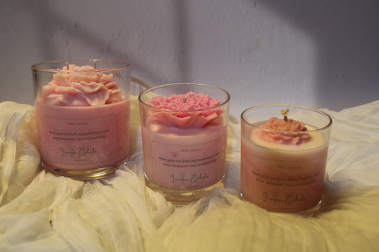 Fleur de marbre rose